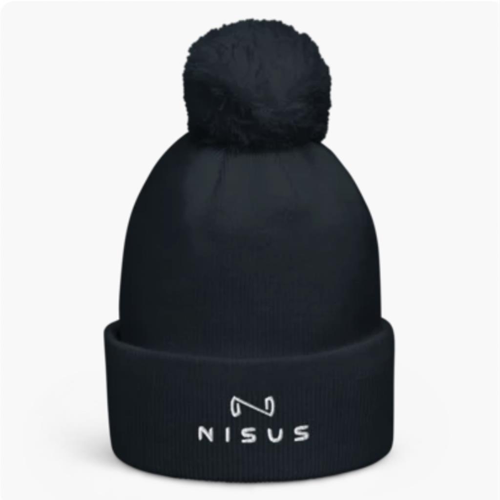 Nisus Pom Pom Beanie - French Navy
